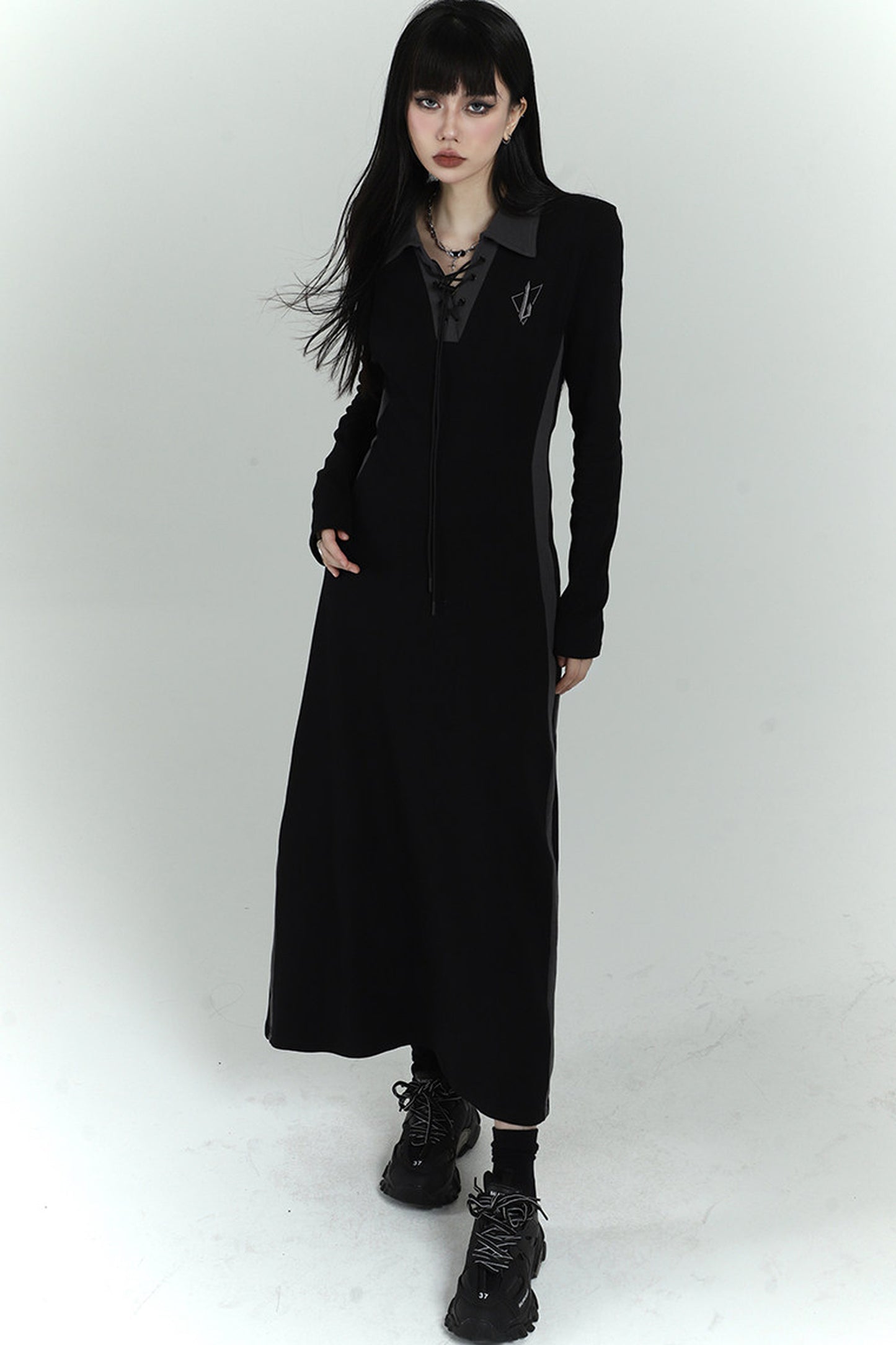 Elegant Long Black Dress