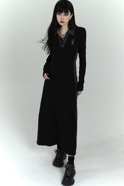 Elegant Long Black Dress