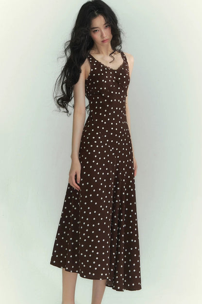 Abito a pois in pizzo Somesowe