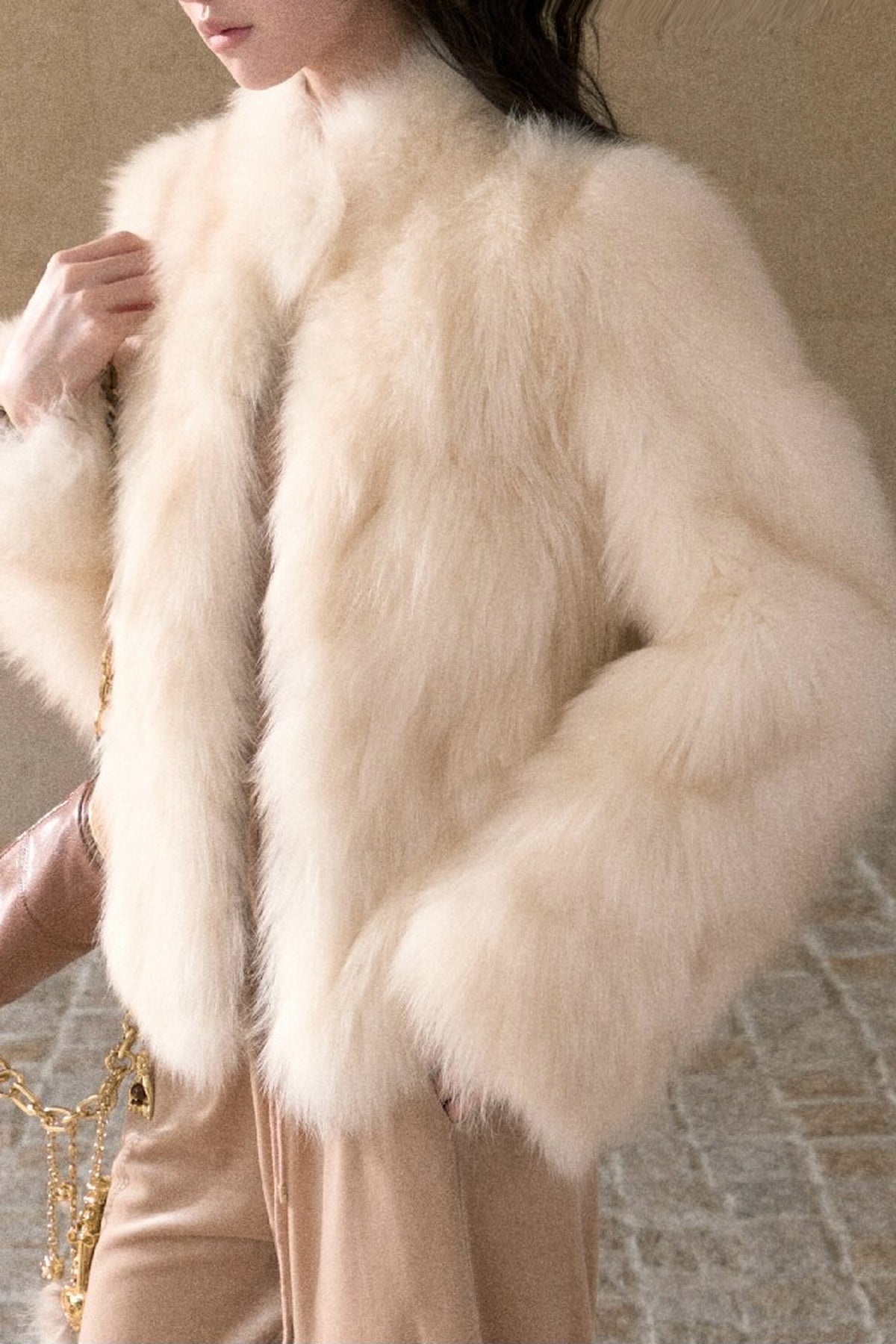 Fur Gradient Dyed Jacket