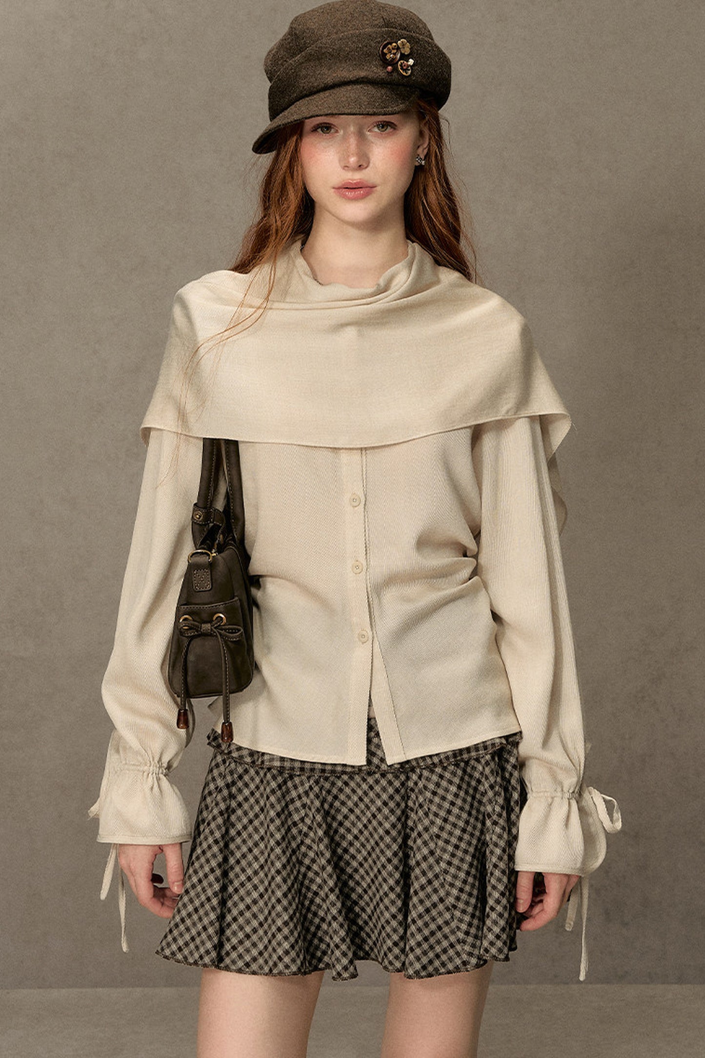 Beautiful and Relaxed Lyocell Cape Shirt