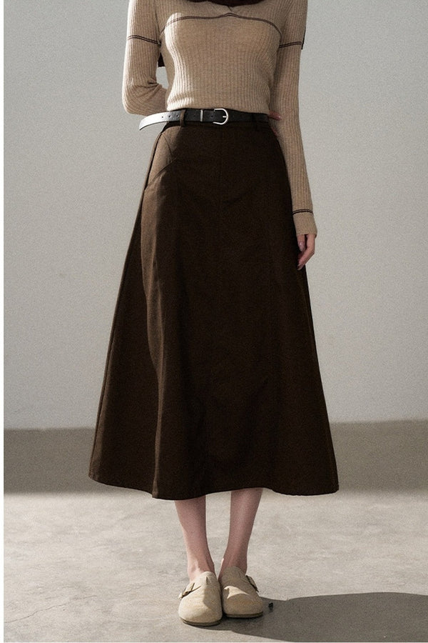 Pullover Shawl Knit Top and Skirt Set-Up