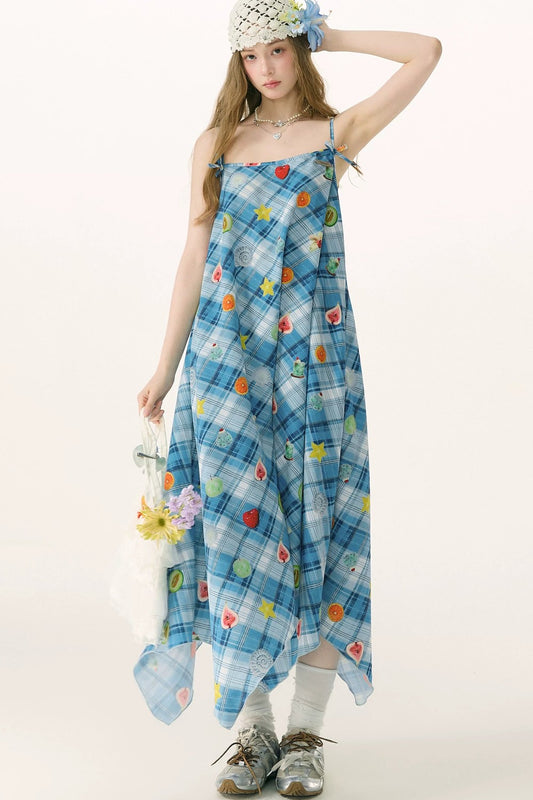 Sweet Dreams Plaid Fun Print Dress