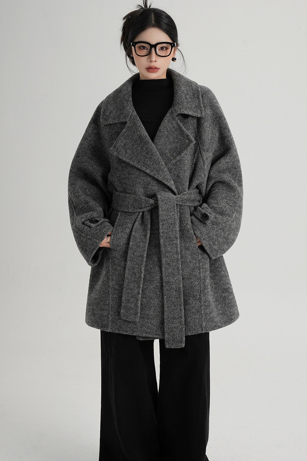 Mid-Length Double-Sided Wool Coat