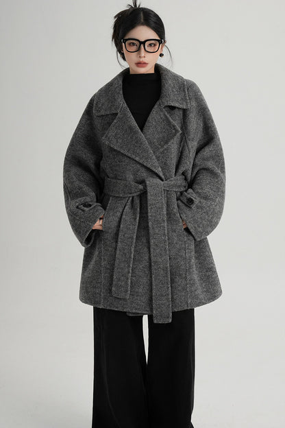 Mid-Length Double-Sided Wool Coat