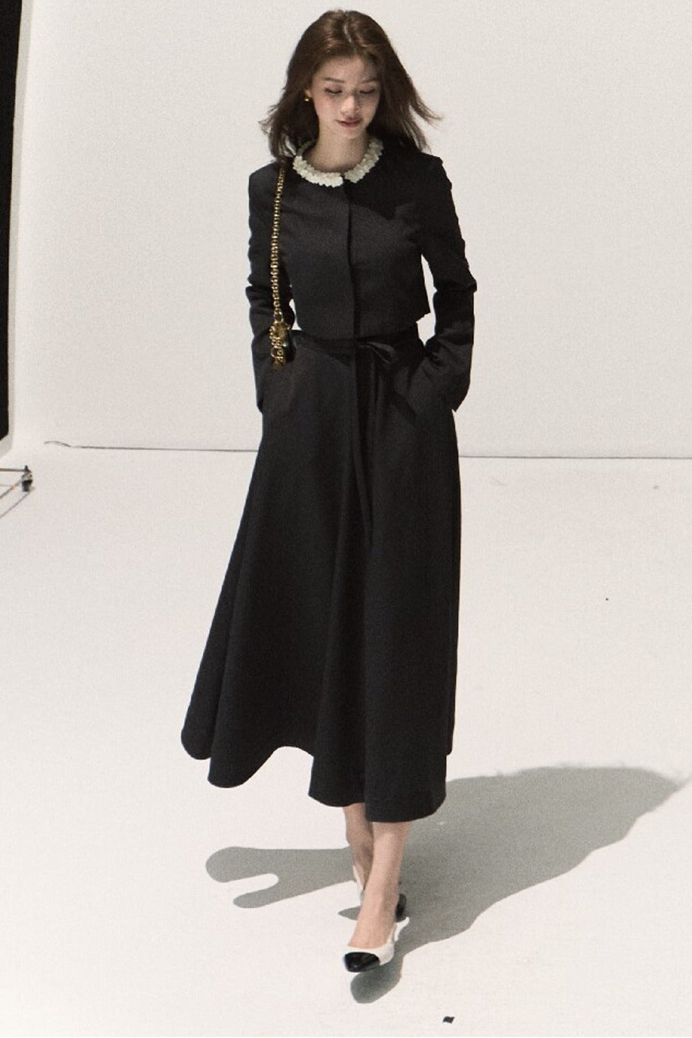 Ensemble veste courte et jupe trapèze