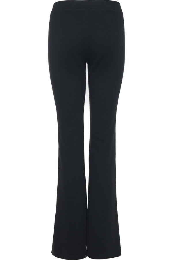 High-Waisted Slim-Fit Flared Pants