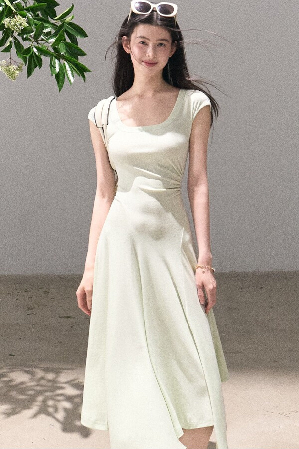 Lyocell Irregular Wool Dress