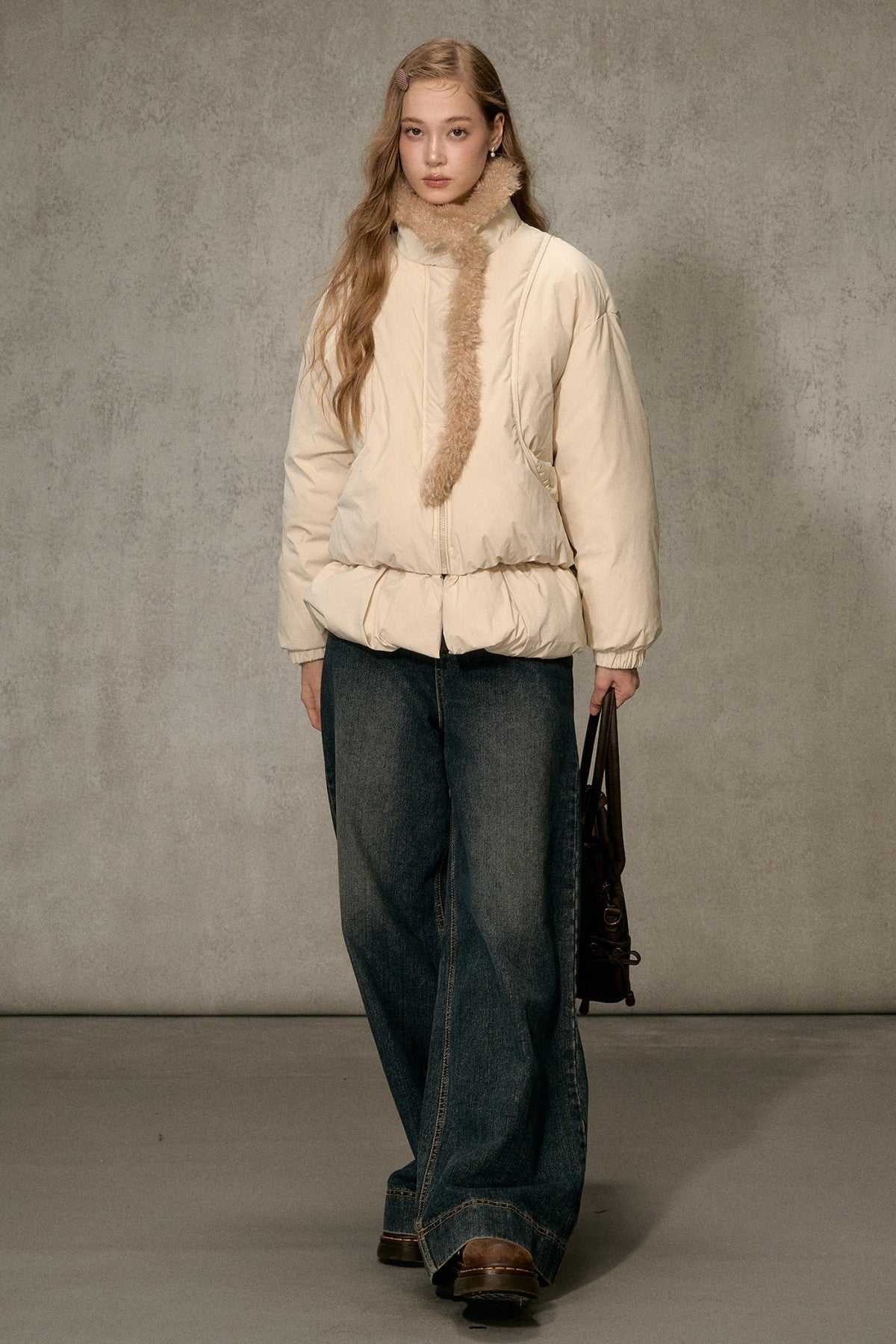 Thickened Large Fur Collar Jacket