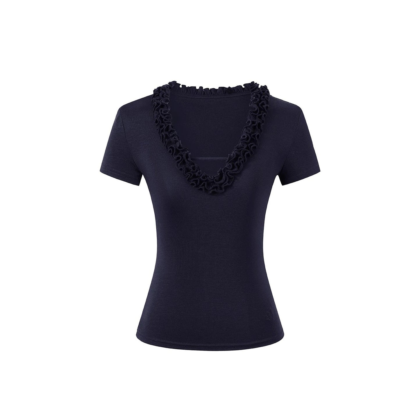 Blusa de lyocell con volantes Nube