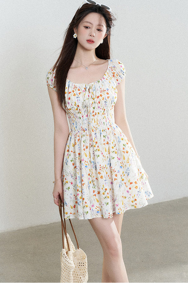 Floral Print A-Line Dress