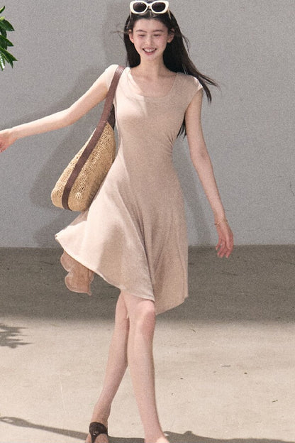Lyocell Irregular Wool Dress