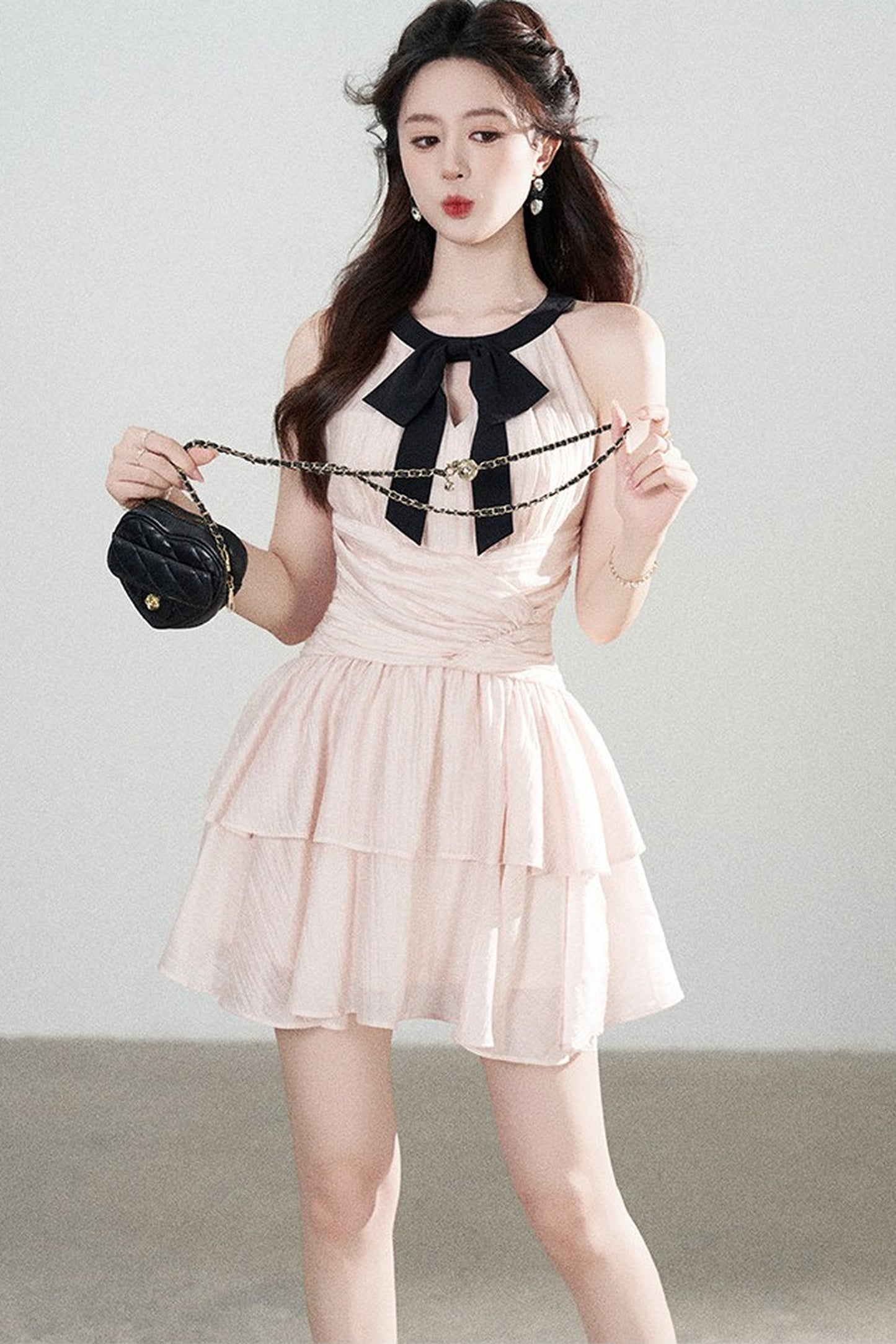 Pink Tencel A-Line Dress
