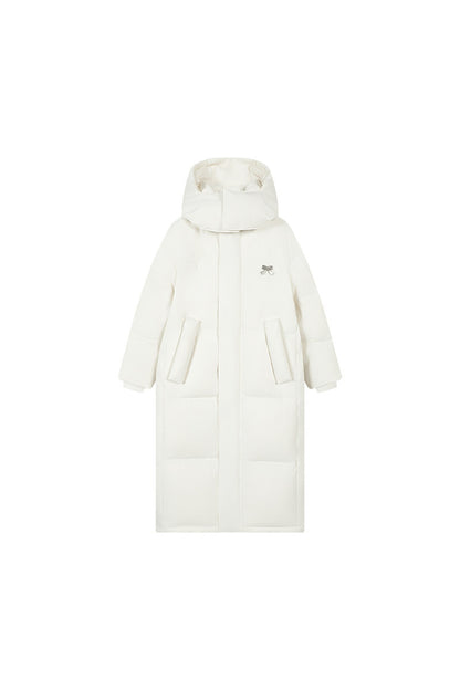Long 90 White Goose Down Coat
