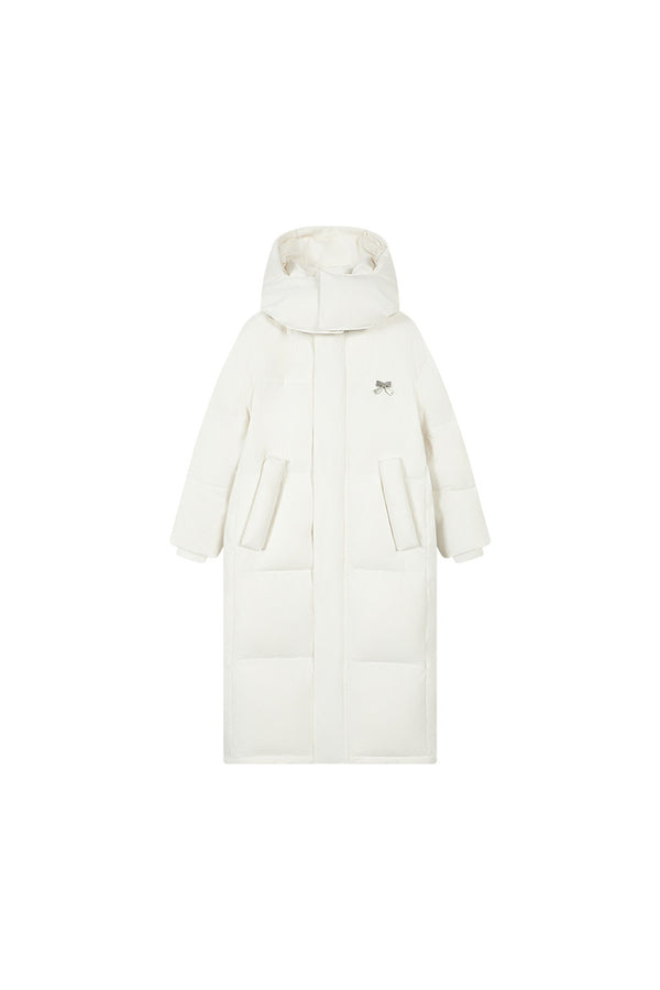 Long 90 White Goose Down Coat