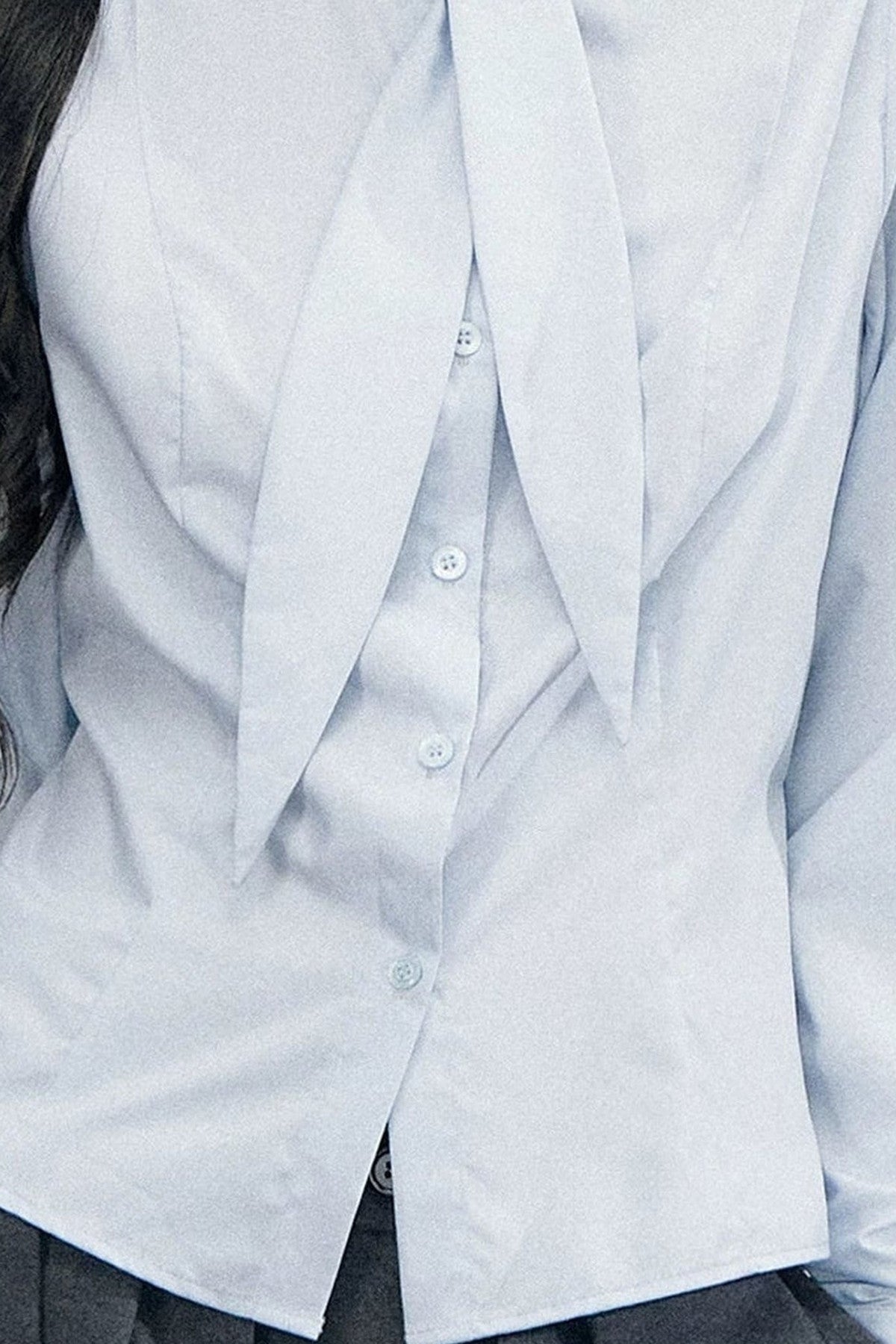 Pleated Skirt Shirt Vest Set-Up