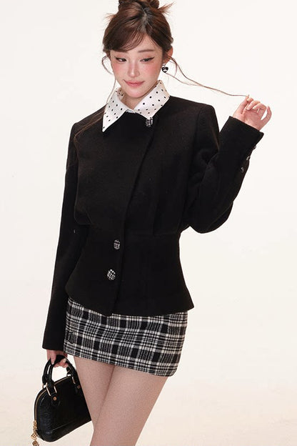 Autumn Blazer Camisole and Skirt 3-Piece Set-Up