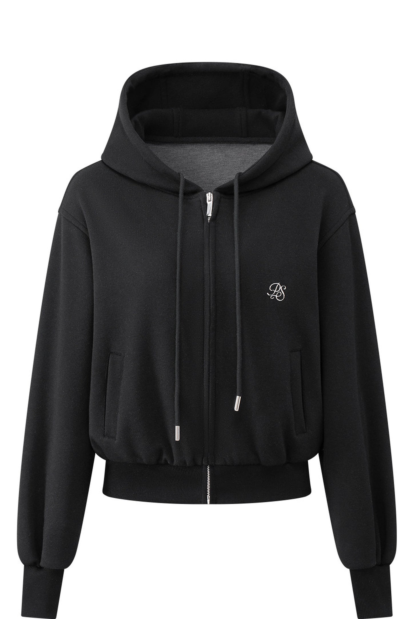 Hooded Drawstring Cardigan Set-Up