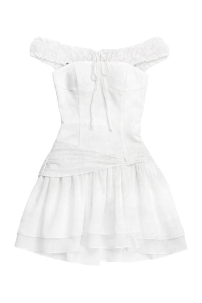 Moonlight Lace One-Shoulder Dress