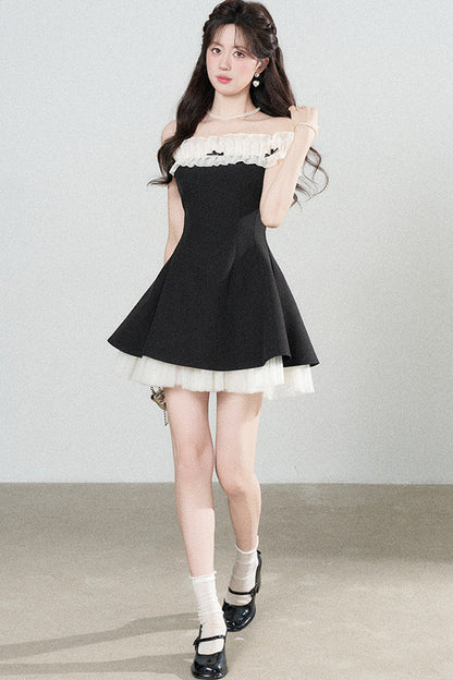 One-Shoulder A-Line Dress