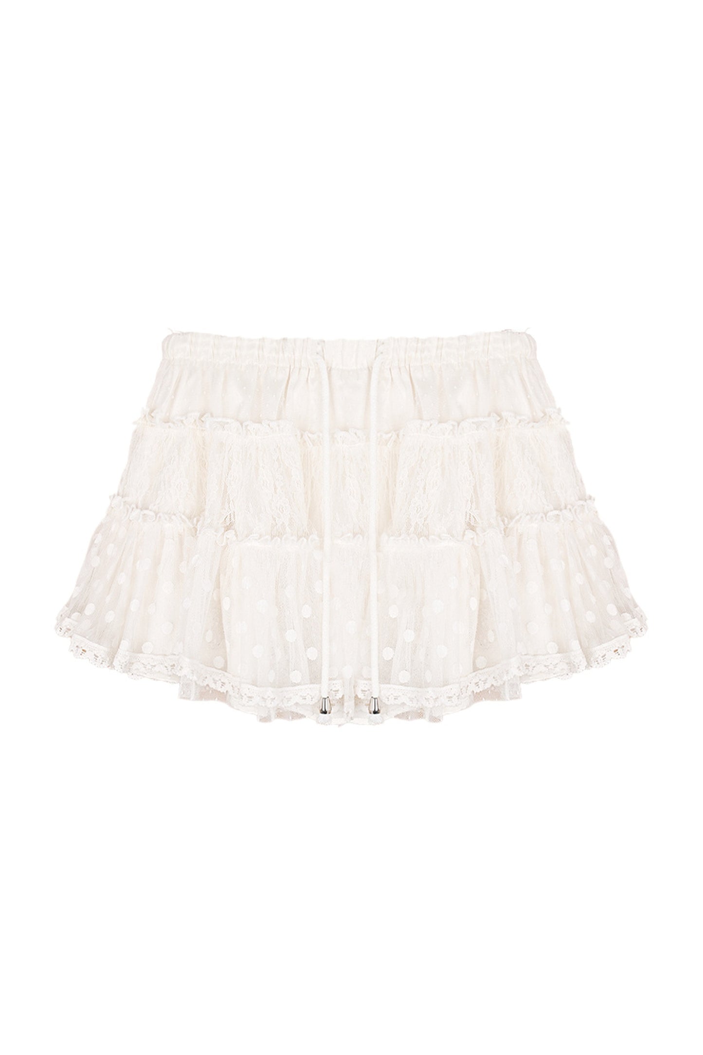 Off-Shoulder Lace Knit Top and Skirt Set-Up