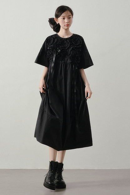 Heavy-Duty Three-Dimensional Floral Dress
