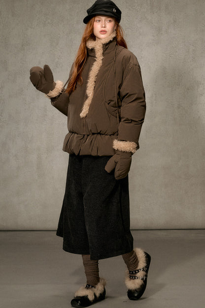 Thickened Large Fur Collar Jacket