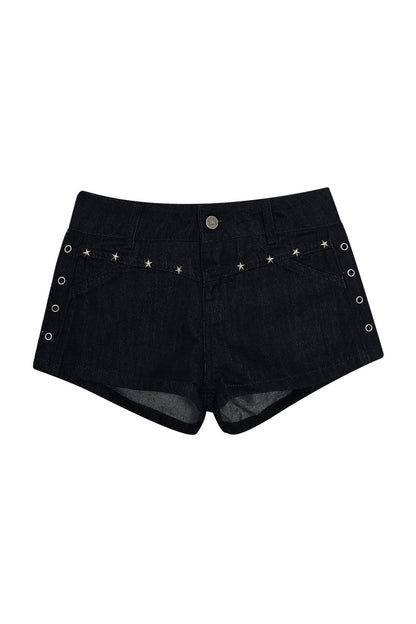 Star Studded Denim Shorts