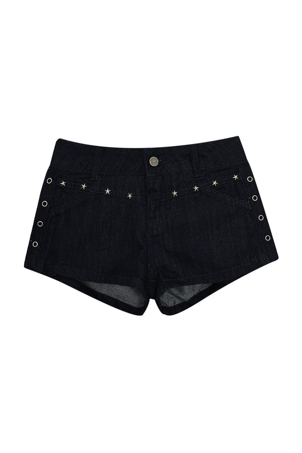 Star Studded Denim Shorts