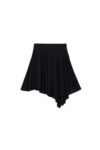 Irregular Mesh Midi Skirt