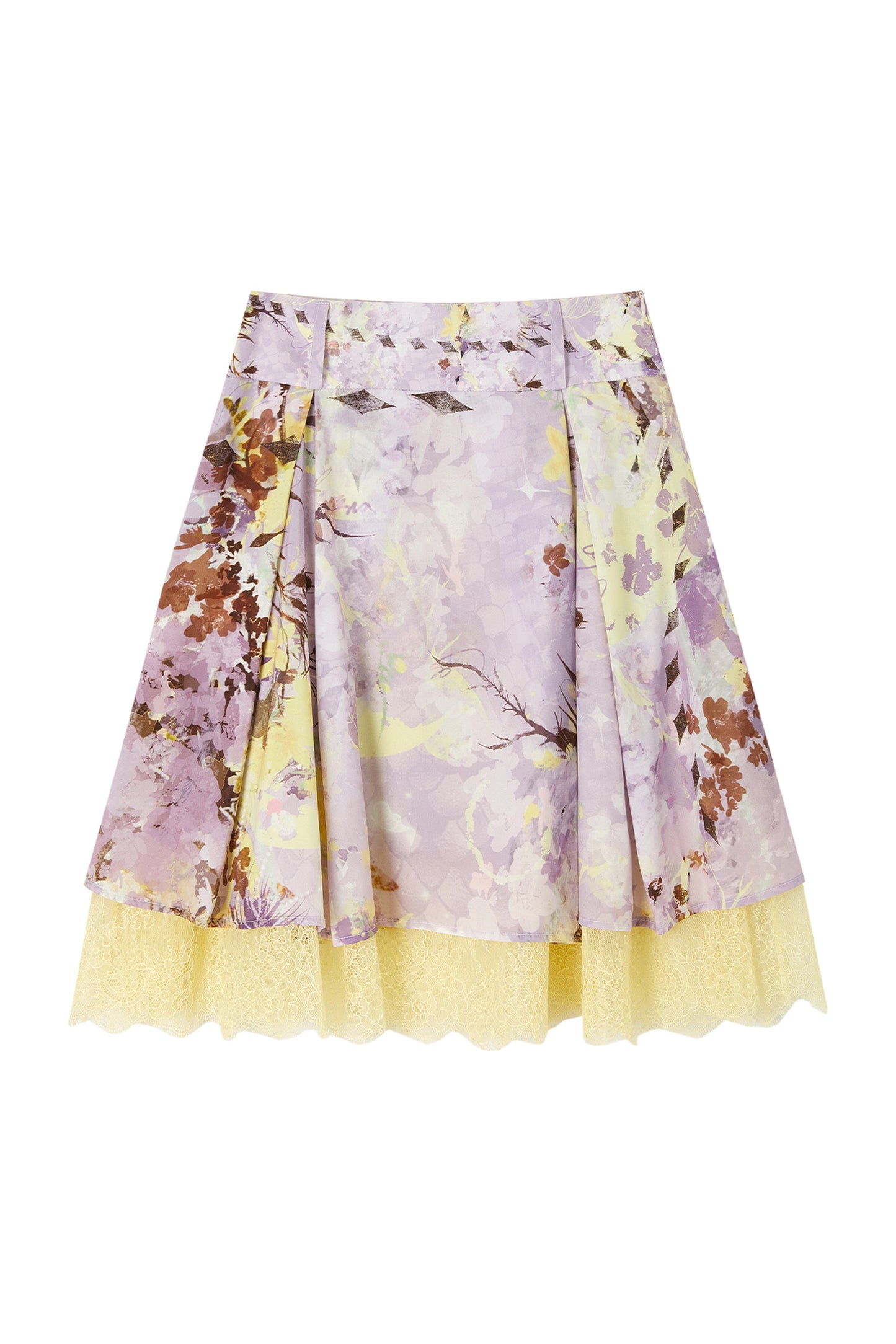 New Chinese Style Printed Camisole Skirt Set-Up