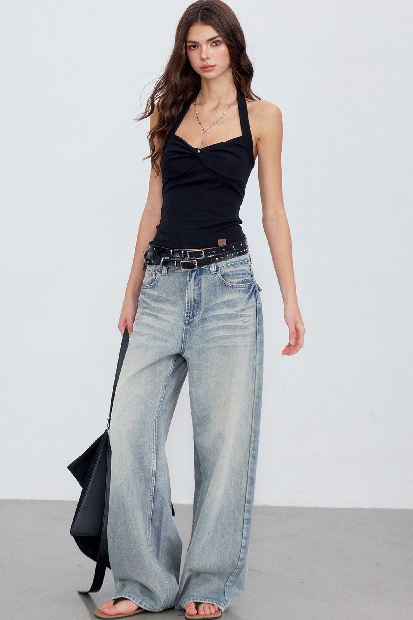 Light Blue Gradient Denim Pants