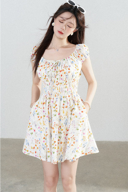 Floral Print A-Line Dress
