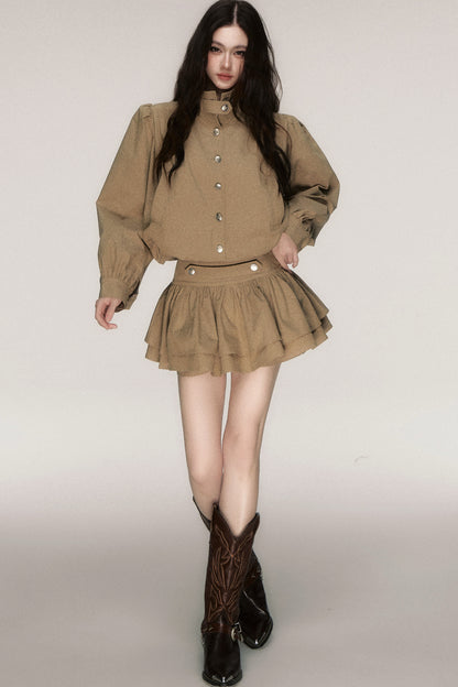French Napoleon Style Short Jacket and Skirt Set-Up