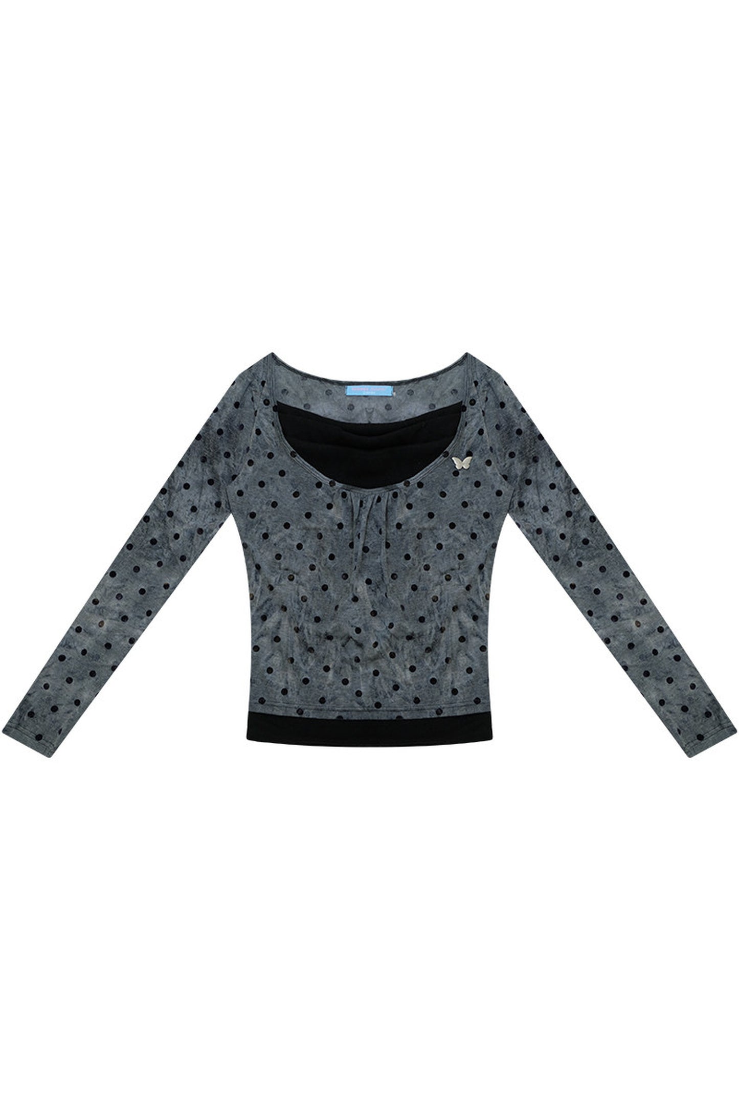 Polka Dot T-Shirt Knit Top