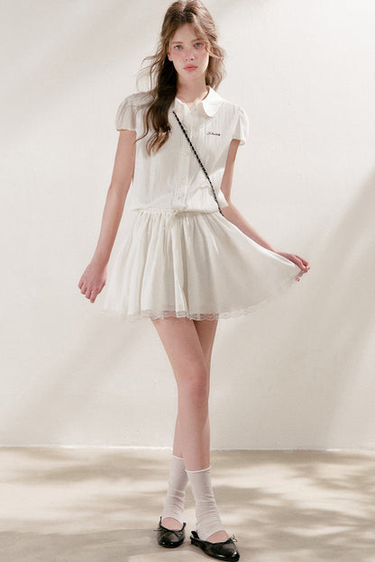 Cotton Lace Patchwork Dress