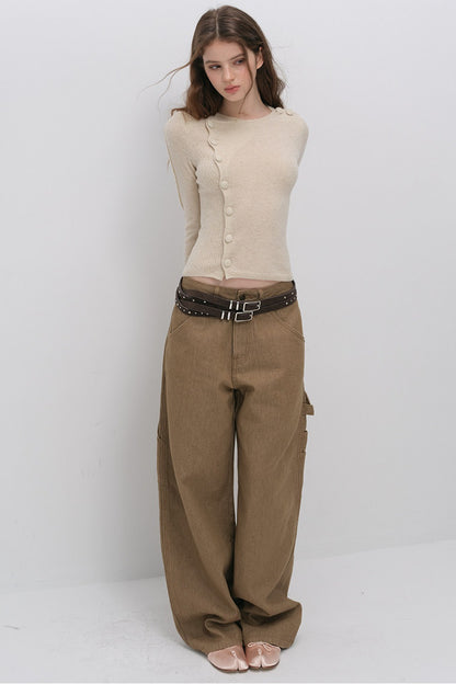 Merino Wool Knit Cardigan