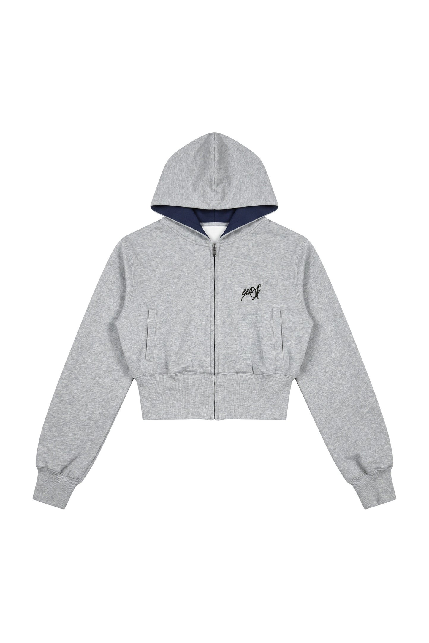 Ensemble sweat-shirt à capuche gris et pantalon large