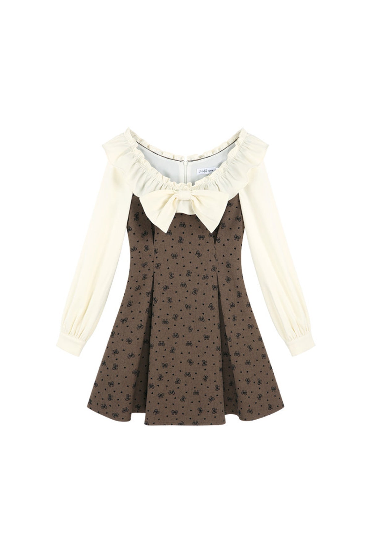 Layered-Look A-Line Dress