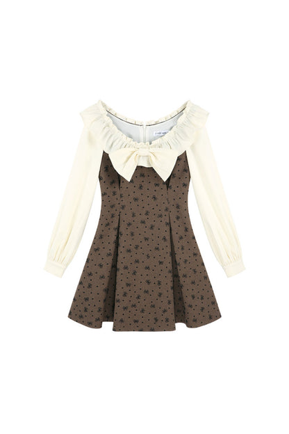 Layered-Look A-Line Dress