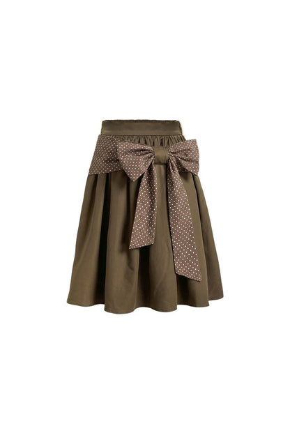 Polka Dot Retro Midi Skirt