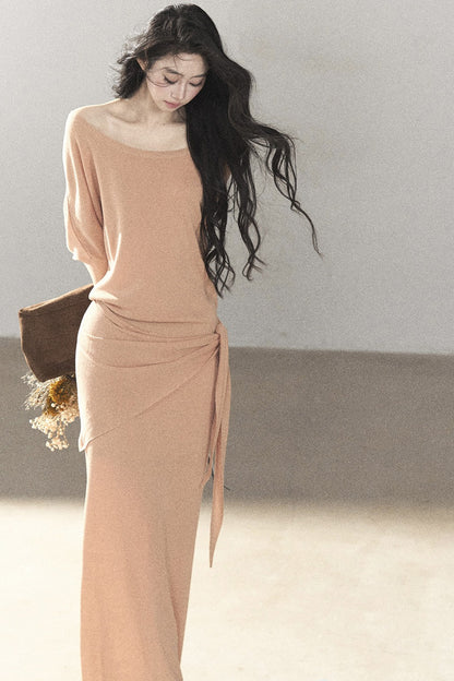 Under The Sunset Linen Mermaid Dress And Skirt Set
