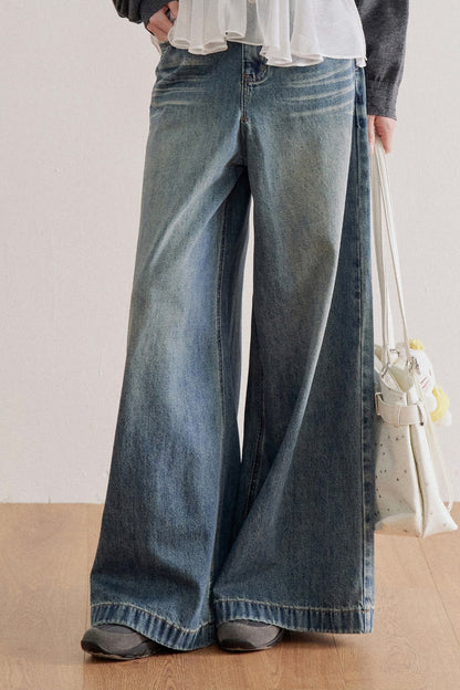High-Waisted Wide-Leg Jeans