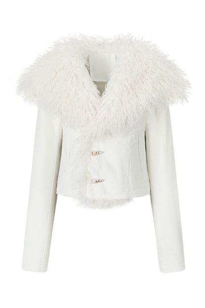 Fur Collar Shawl Down Jacket