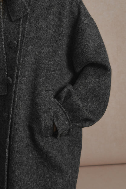 Long Double-Sided Wool Coat