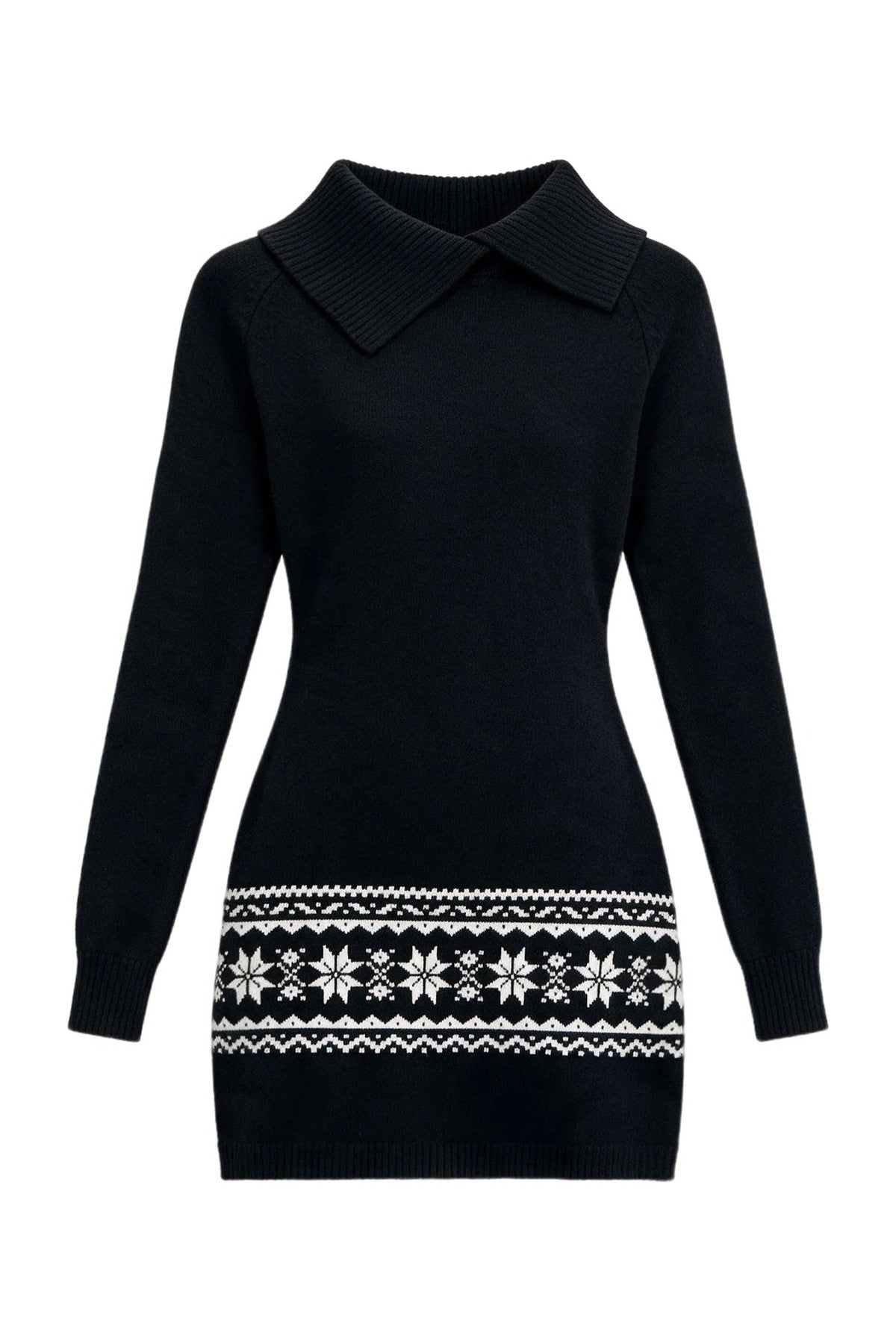 Fair Isle Knit Bodycon Dress