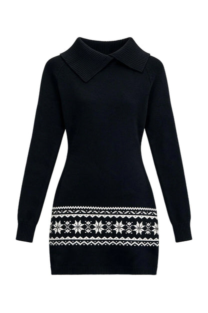 Fair Isle Knit Bodycon Dress