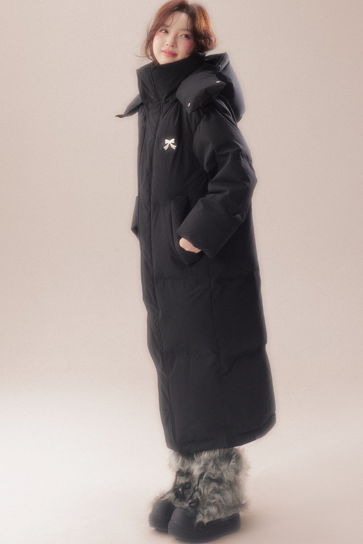 Long 90 White Goose Down Coat