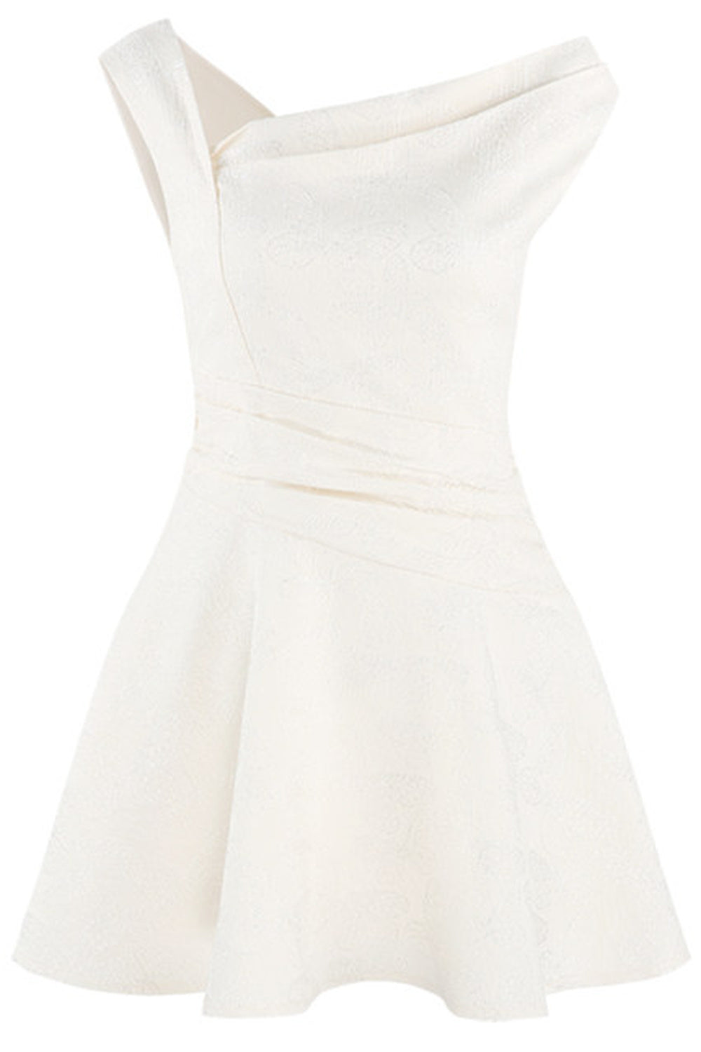 Apricot Off-Shoulder Slimming Dress