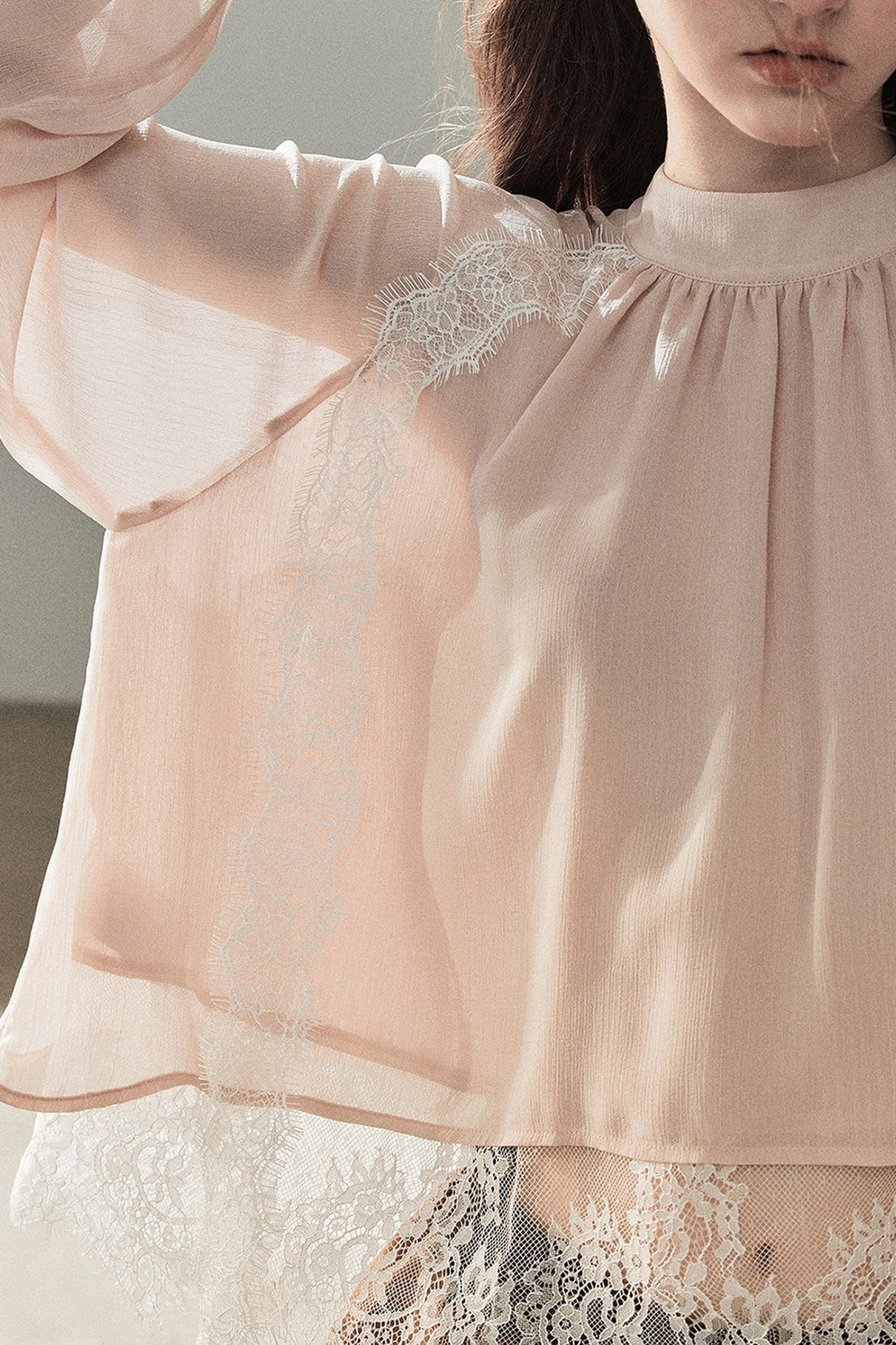 Blooming Cherry Blossom Lace Blouse